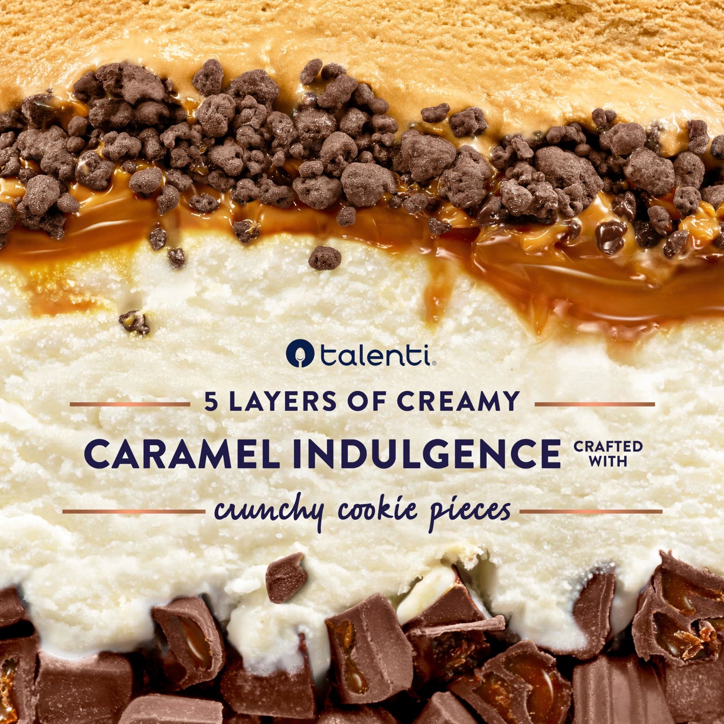 Talenti Gelato Layers For a Delicious Frozen Dessert Salted Caramel Truffle Made With Non-GMO Ingredients 323.1 g