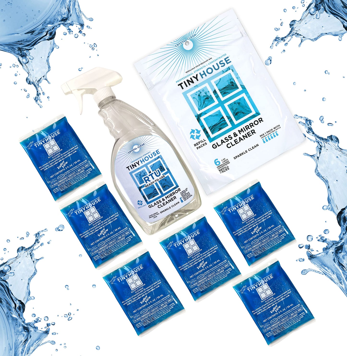 Tiny House Glass & Mirror Cleaner Kit