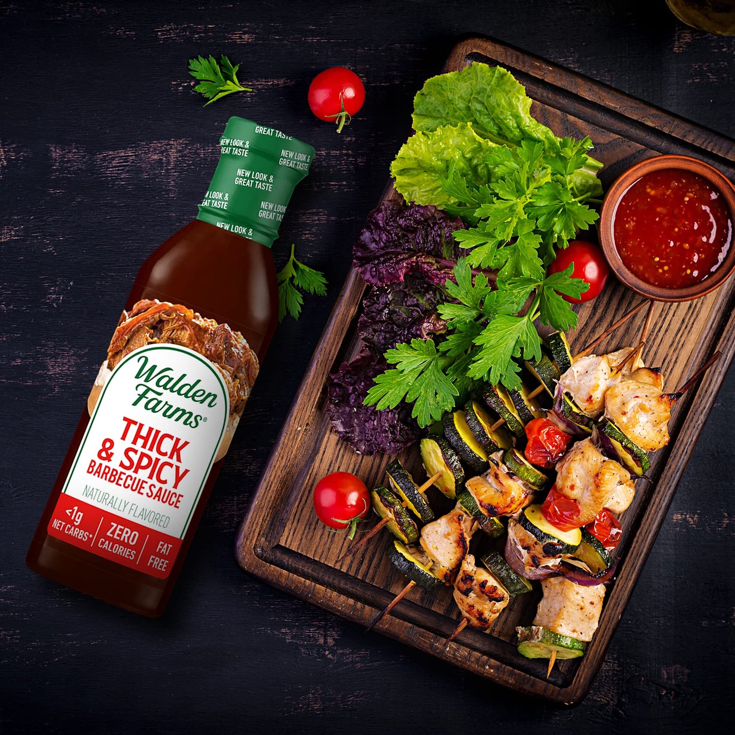 Walden Farms Thick & Spicy Barbecue Sauce 340ml X 3 (Pack of 3)