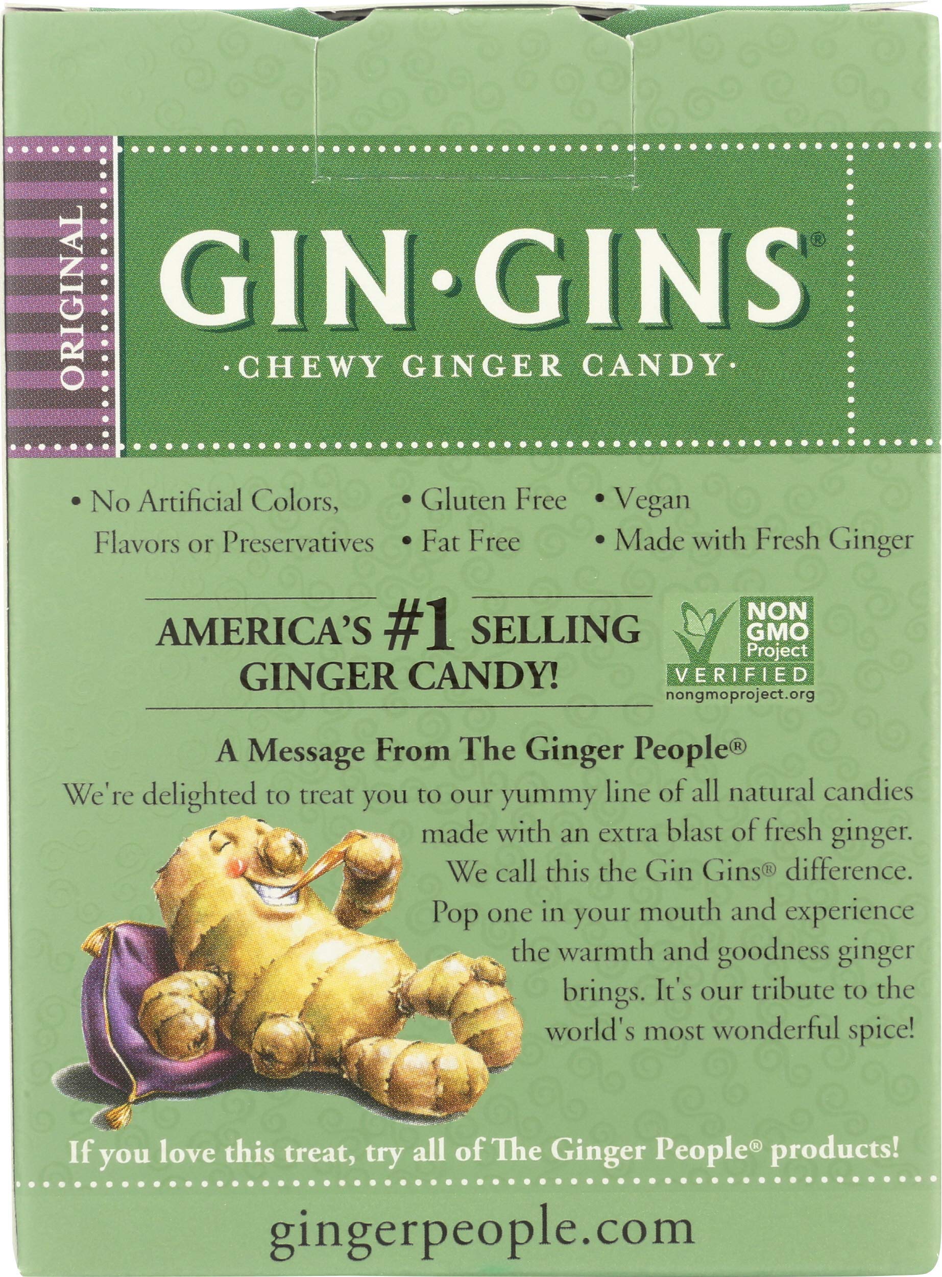 The Ginger People Original Gin Gins Chewy Ginger Candy - 4.5 oz