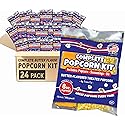 Premium America Popcorn Kit, 24 Packs for a 8oz Popper, Movie Theater & Popcorn Machine Kernels, Oil & Seasoning Packet, Bulk All in One
