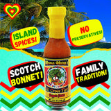 Mama Maisa’s St. Croix Fire Scotch Bonnet Pepper Sauce, 10 fl oz - Authentic Caribbean Hot Sauce with Curry, Mustard & Garlic - Gourmet Island Pepper