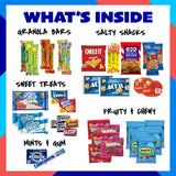 Student Encouragement - Snack Box (40 Piece Variety Gift Basket Care Package) Peanuts, Candy, Chips, Granola Bars & More - My College Crate