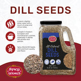 Dill Seeds 6 LB Jar - Bulk Jar, Whole Spice, Perfect for Pickling and Eating, Resealable - By Spicy World