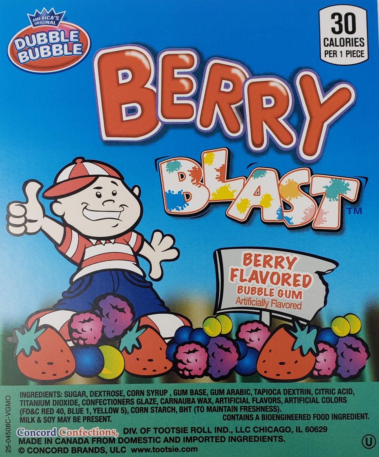 Candy Retailer 1 Inch Gumballs (Berry Blast, 1 Lb)