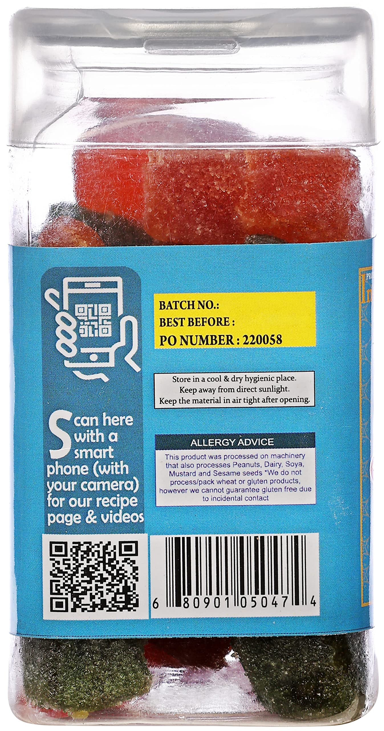 Rani Jelly Cubes 5.25oz (150g) Vacuum Sealed, Easy Open Top, Resealable Container ~ Indian Tasty Treats | Vegan | Gluten Friendly | NON-GMO | Indian