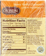 Celestial Seasonings Herbal Tea, Honey Vanilla Chamomile, 20 Count