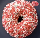 Bakers Choice Red Sprinkles for Baking - Jimmies Sprinkles for Ice Cream Toppings - Dairy Free, Kosher 2.8 oz.