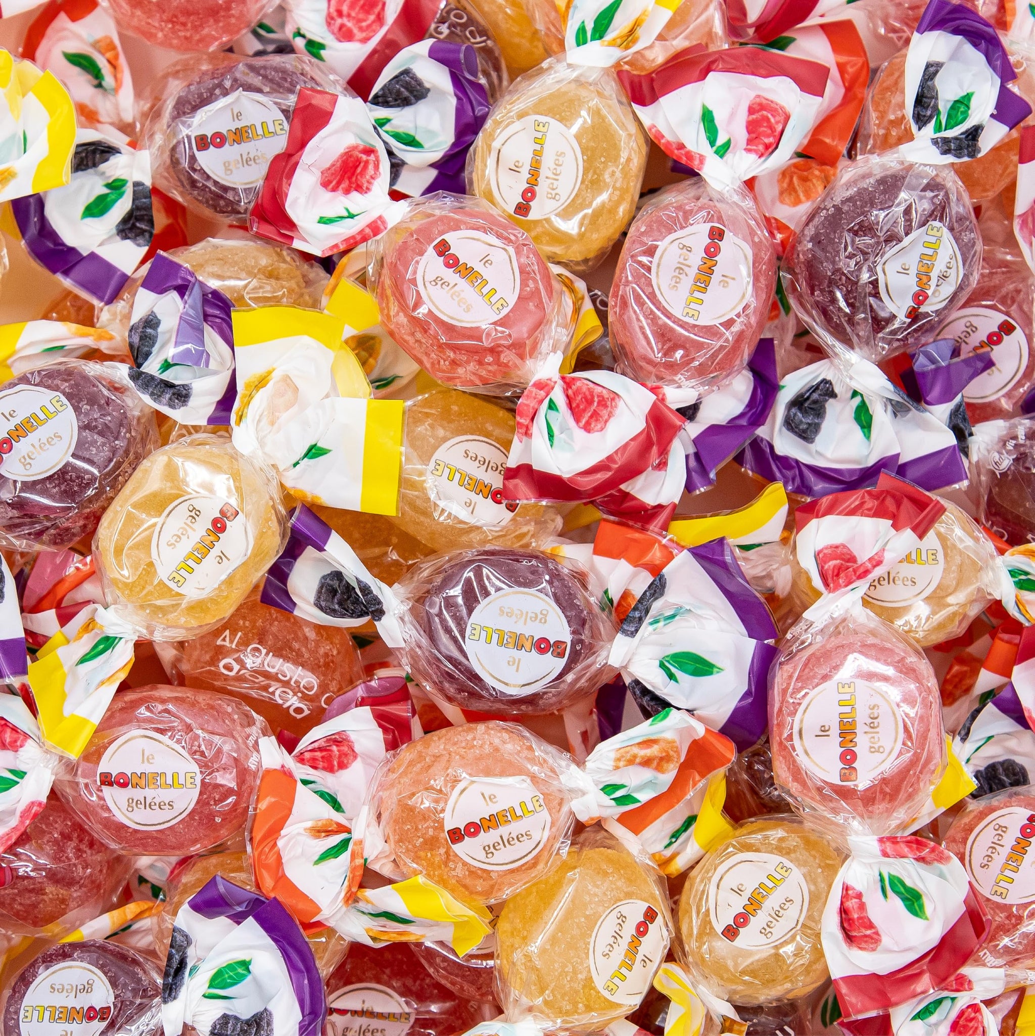 Fida Bonelle Italian Assorted Fruit Jelly Candy | 1.5 Pound Bag | Vegan, Gluten-Free