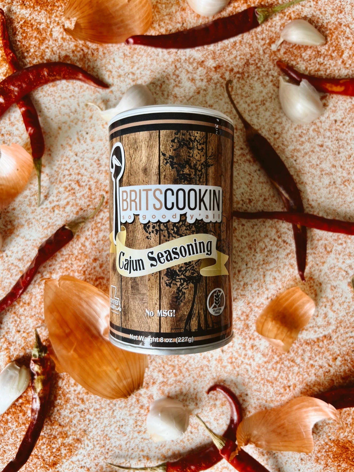 Britscookin - Cajun Seasoning 8 oz, Pack of 1