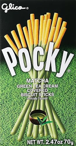Glico Pocky Biscuit Sticks, Matcha Green Tea Cream, 2.47 Ounce (Pack of 1), (FD05J00297)