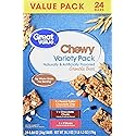 Great Value Chewy Variety Pack Granola Bars Value Pack, 0.84 oz, 24 Count