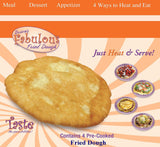 BRIAN'S FABULOUS FRYBREADS - HEAT AND EAT - 8.5" x 6.5oz, 2-4 packs - 8 Count