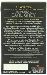 Wissotzky Tea Signature Collection Imperial Earl Grey Tea, 16 Count, 1.4 oz