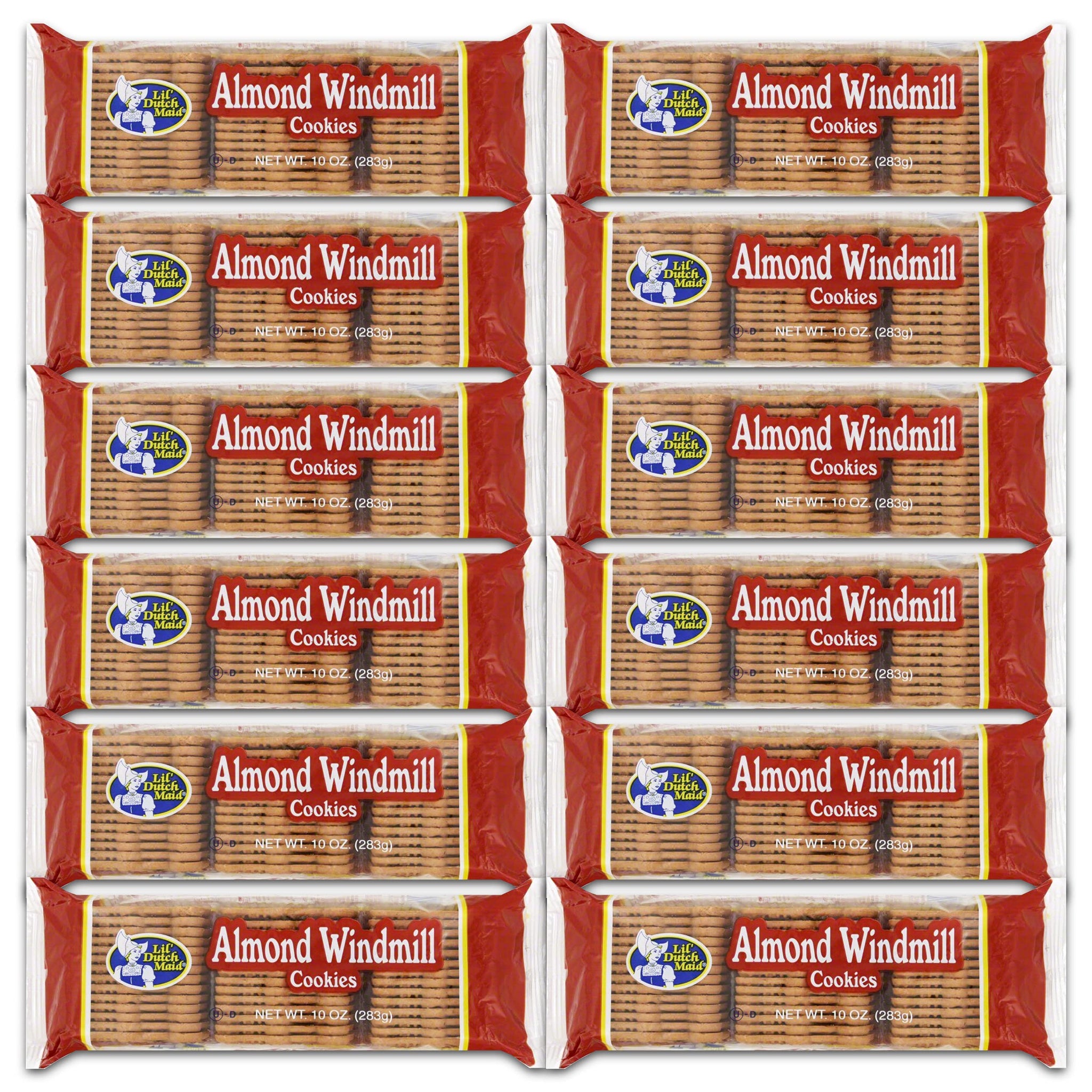 Little Dutch Maid Almond Windmill Cookie, 10-Ounce (Pack of 12)