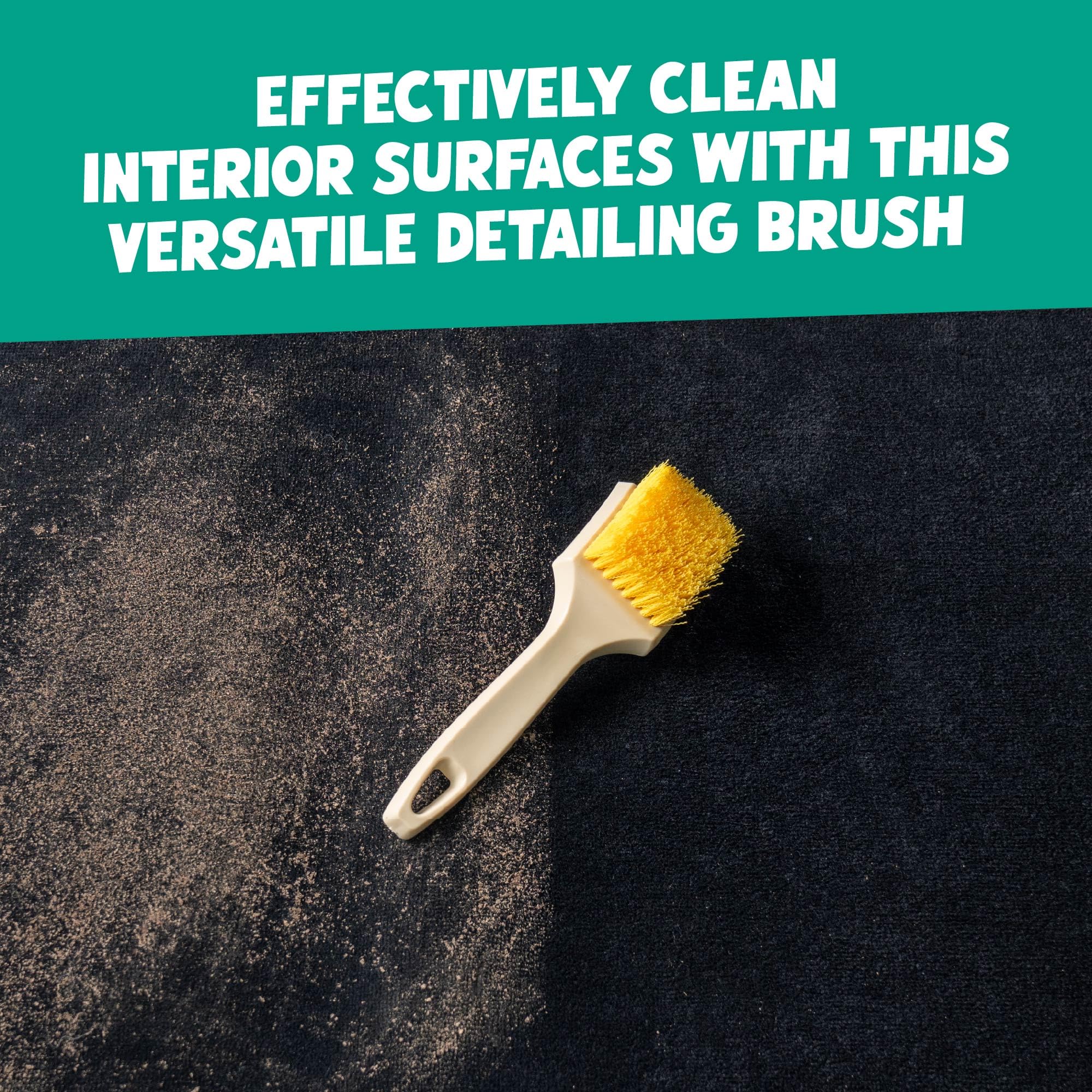 Chemical Guys Induro 7 Heavy Duty Nifty Carpet & Upholstery Detailing Brush 2 Pack - Deep Cleaning Brushes for Fabric, Carpet, and Upholstery