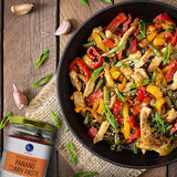 Eastern Blue Thai Curry Paste - Thai Panang Curry Paste 8 Oz | Authentic Thai Curry Sauce for Tasty Dishes and Curries | Vegan, Gluten Free & Nuts