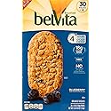 belVita Blueberry Breakfast Biscuits, 30 Total Packs, 5 Count(Pack of 6)