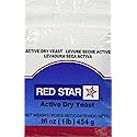TableTop King Lesaffre Red Star 1 lb. Vacuum Packed Bakers Active Dry Yeast