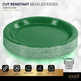 Amcrate Paper Dinner Plates Green, 8 1/2 Inches Paper Plates Disposable, Strong and Sturdy Disposable Plates for Party, Dinner, Holiday, Picnic, or