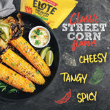 Three Amigos - Elote Mexican Street Corn Snack Mix- Deliciously Crunchy, Tangy, Hot, Sweet & Spicy Snacks - Gourmet Roasted Variety Food Snacks