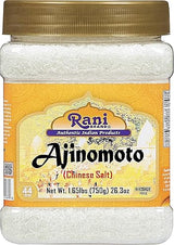Rani Ajinomoto (Chinese Salt) 26.3oz (1.65lbs) 750g PET Jar ~ Umami Seasoning, Perfect for stir-frying, roasting, soups, salads & dressings | Gluten