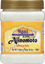 Rani Ajinomoto (Chinese Salt) 26.3oz (1.65lbs) 750g PET Jar ~ Umami Seasoning, Perfect for stir-frying, roasting, soups, salads & dressings | Gluten