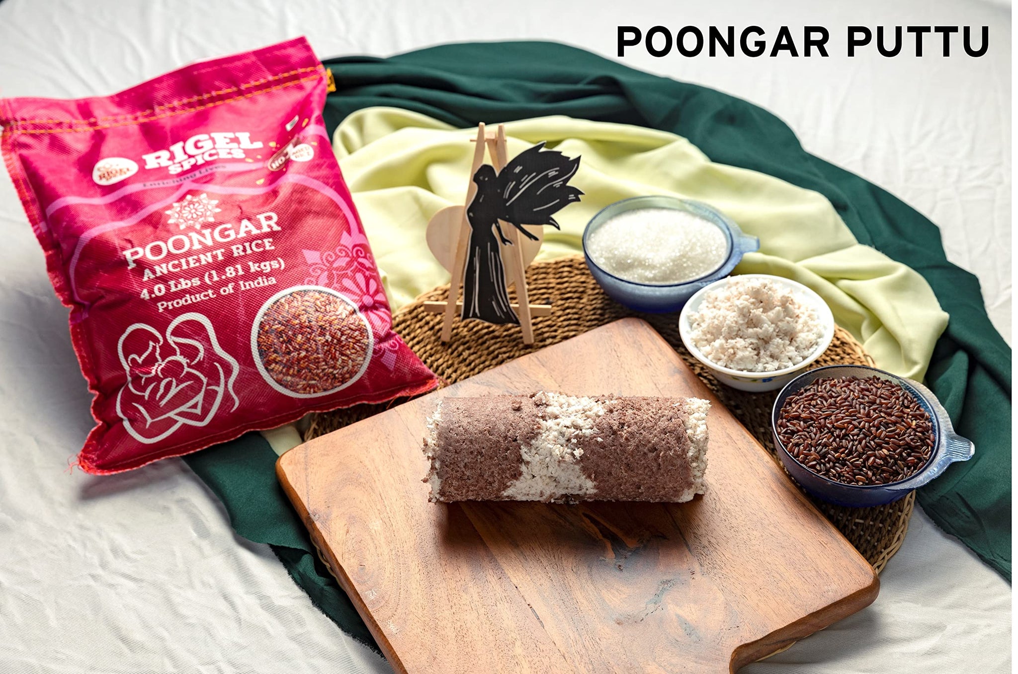 Rigel Spices | Poongar Red Rice (4Lbs) | Ladies special | GLUTEN FREE | AGED 12+ MONTHS | Ancient grain from India