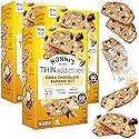 Nonni's THINaddictives Dark Chocolate Banana Nut Crisps 4.4 oz, Lightly Sweet Almond Snack, 6 On-the-Go Packs, 90 Calories, 3 Pack