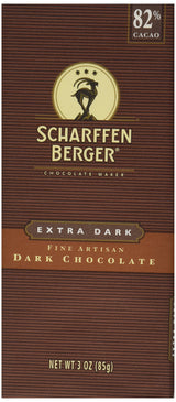 Scharffen Berger, 82% Extra Dark Chocolate Bar, 3 oz