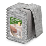 WYDZKJ 12Pack Upgrade Multipurpose Wire Dishwashing Rags, Double-Side Non Scratch Wire Dishcloth, for Wet and Dry Use, Reusable Metal Scrubbing