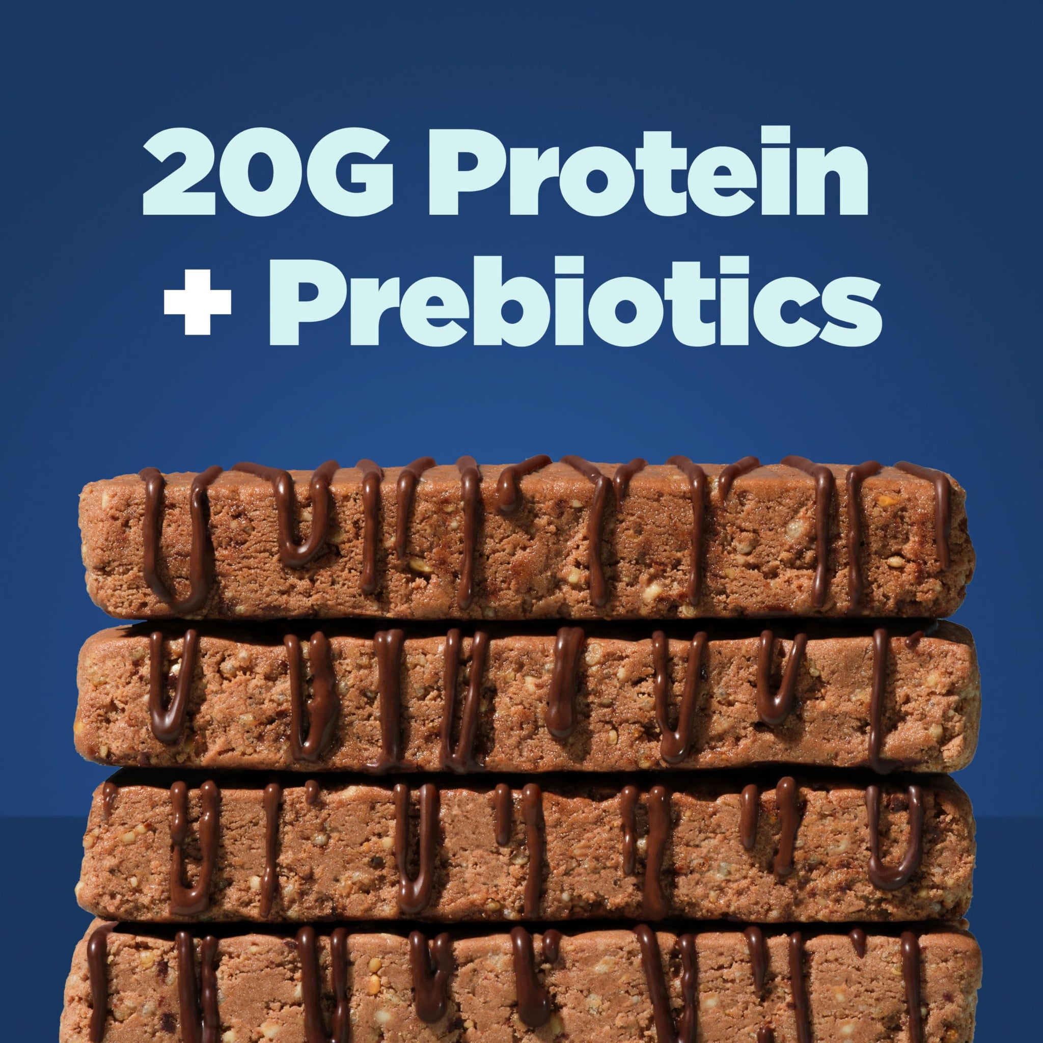 Perfect Bar Protein + Prebiotics Chocolate Peanut Butter Protein Bar, 20g Protein, Grass-Fed Whey, 6g Fiber With 3g Prebiotics, Gluten-Free, Non-GMO