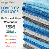 MagicFiber Microfiber Cleaning Cloth - Higher Quality, Larger Size - Micro Fiber Cloth for Cleaning Rags, Dust Cloths, Kitchen Dish Towels (12 Pack