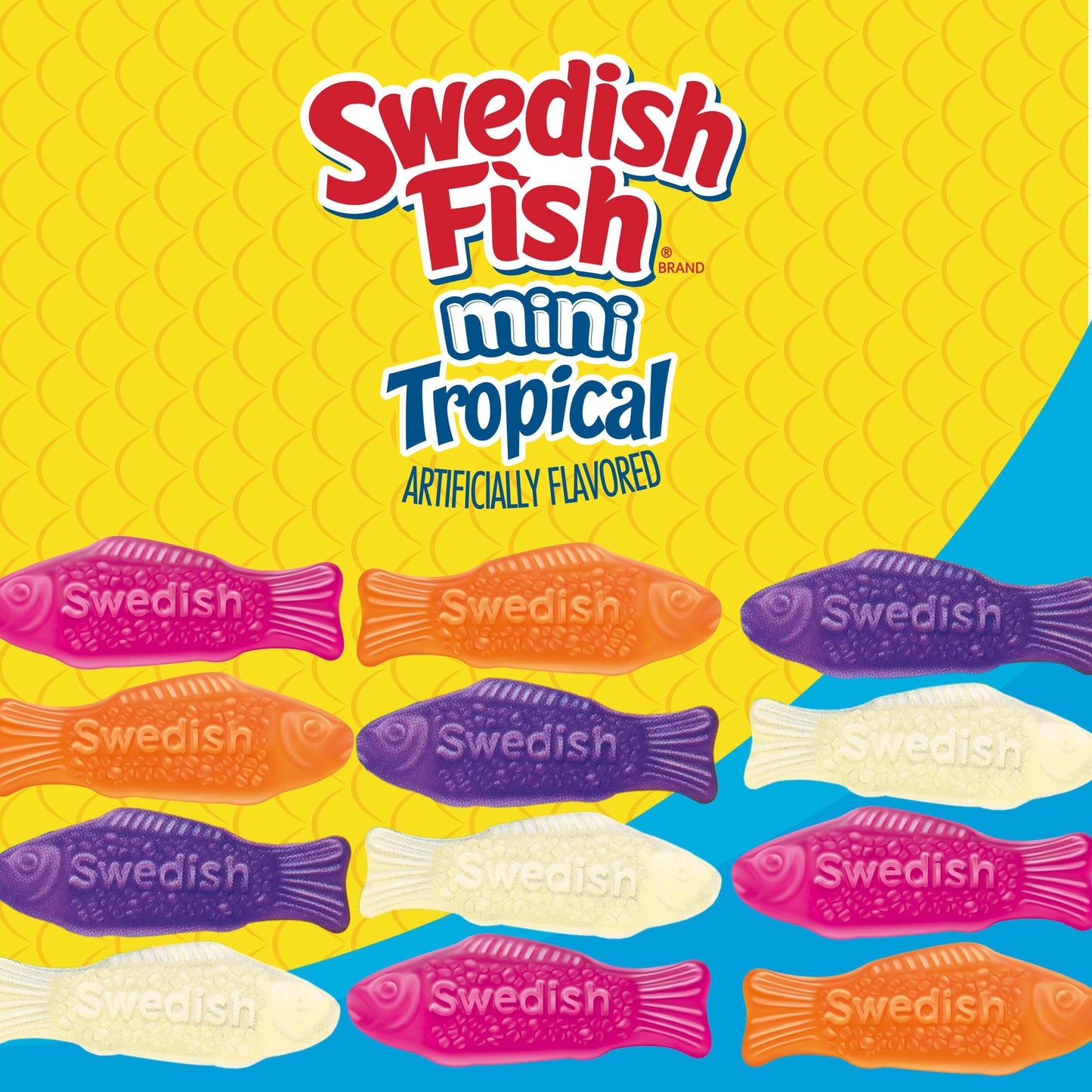 Swedish Fish Mini Tropical Fat Free Candy, 8 oz