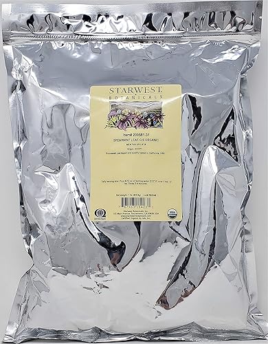 Starwest Botanicals Spearmint Leaf Cut & Sifted (Egypt), 1 Pound