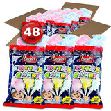 Lieber's Cotton Candy | 48 Pack of Light & Fluffy Vintage Candy | Blue & Red Carnival Birthday Party Favors Treats Supplies for Kids, Kosher | 0.8