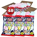 Lieber's Cotton Candy | 48 Pack of Light & Fluffy Vintage Candy | Blue & Red Carnival Birthday Party Favors Treats Supplies for Kids, Kosher | 0.8