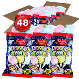 Lieber's Cotton Candy | 48 Pack of Light & Fluffy Vintage Candy | Blue & Red Carnival Birthday Party Favors Treats Supplies for Kids, Kosher | 0.8