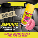 Simoniz Chewing Gum Remover Spray 7 Oz - 1 Pack - Targets Stubborn Residues & Adhesives on Carpet, Furniture, & More! Versatile for Cars, Candle Wax