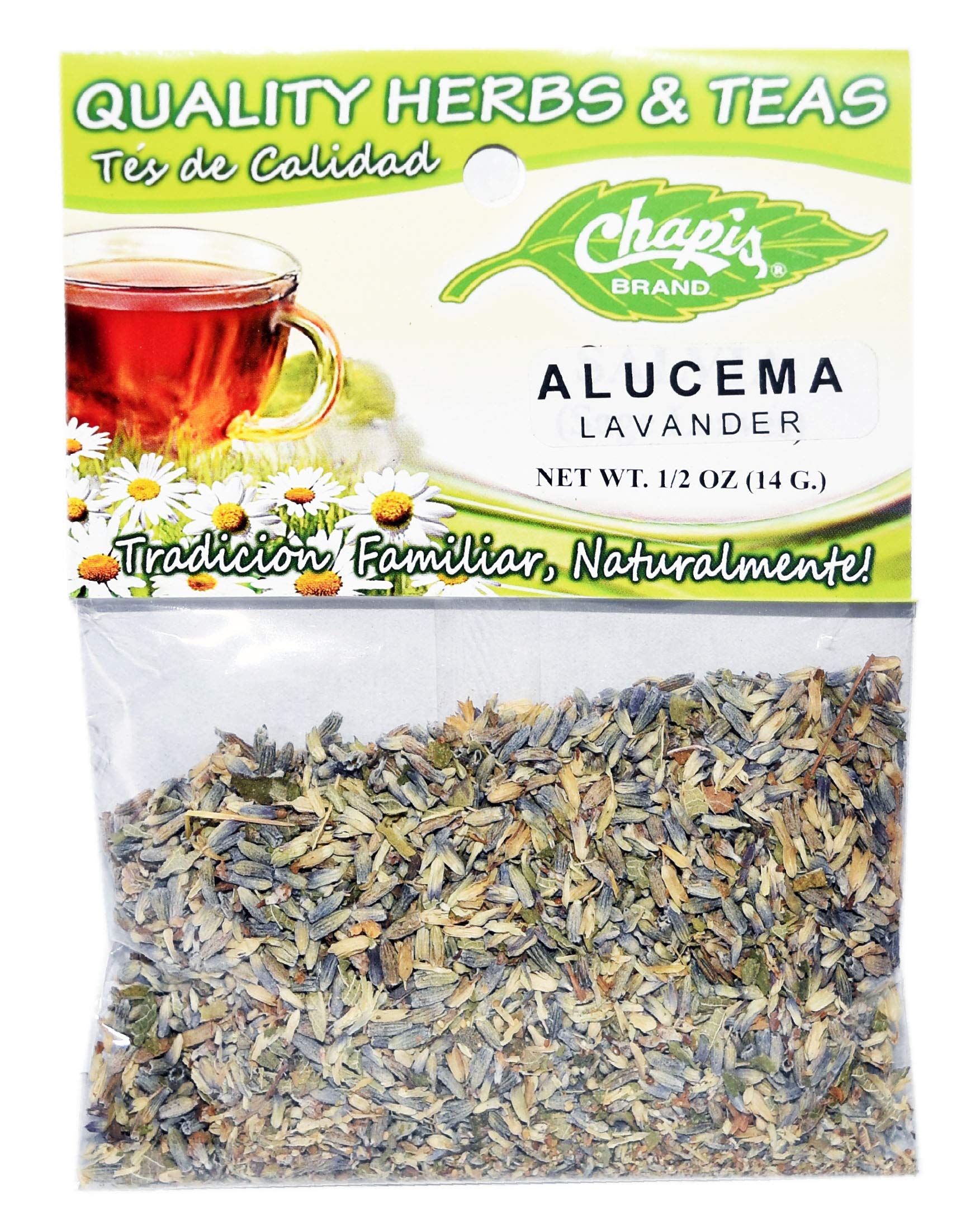 6 PIECES CHAPIS ALUCEMA NATURAL HERBS HIERBAS 1/2 oz. (14 g)