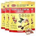 Pocas Original Ginger Chews - Sweet and Zesty Ginger Chew, Individually Wrapped Low-Calorie Snacks, Ginger Candy Made with Pure Cane Sugar, 3 Oz Ea