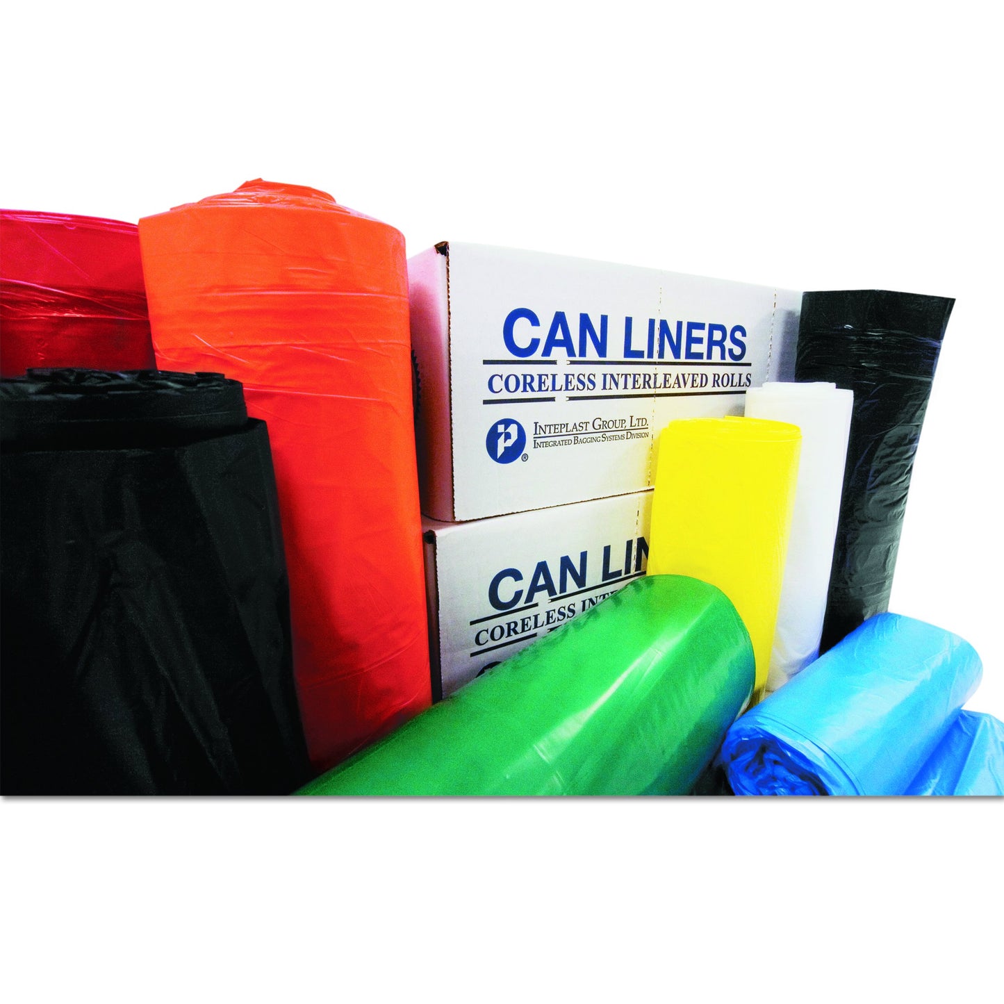 Inteplast Group VALH3660N12 High-Density Can Liner, 36 x 58, 55-Gallon, 13 Micron Equivalent, Clear, 25 Per Roll (Case of 8 Rols)