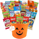 Halloween Snacks Gift Basket with Candy, Cookies, Bars & Snacks (38 Count) - Fun Halloween Care Package for College Students, Teens & Adults, Trick or