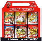 ASS KICKIN’ Spicy Hot Peanuts - Variety Pack 4.25oz 6 Pack - Ultimate Spicy Gourmet Gift Peanuts - Try if you dare!