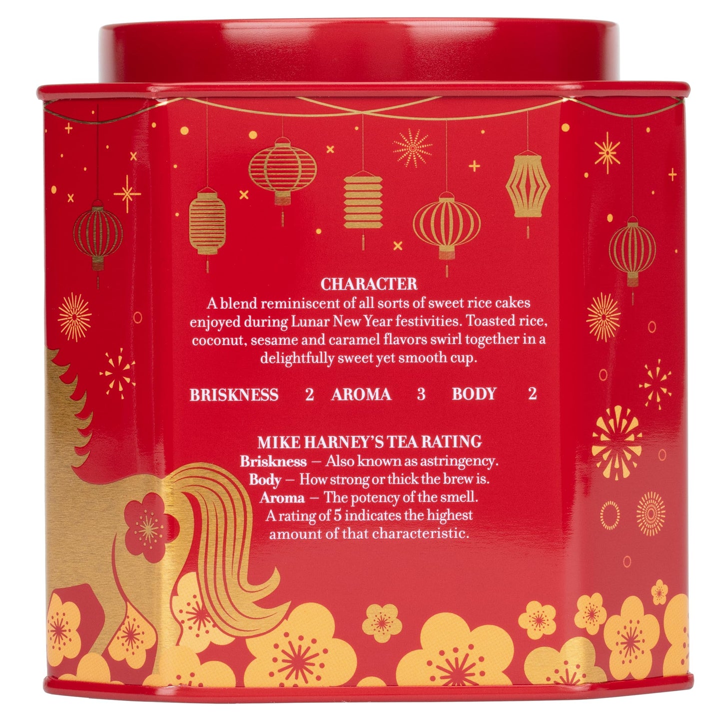 Harney & Sons Lunar New Year 2026 Tea, Year of the Horse, Lunar New Year Gift, Black tea with toasted rice, coconut, sesame and caramel flavor, 30