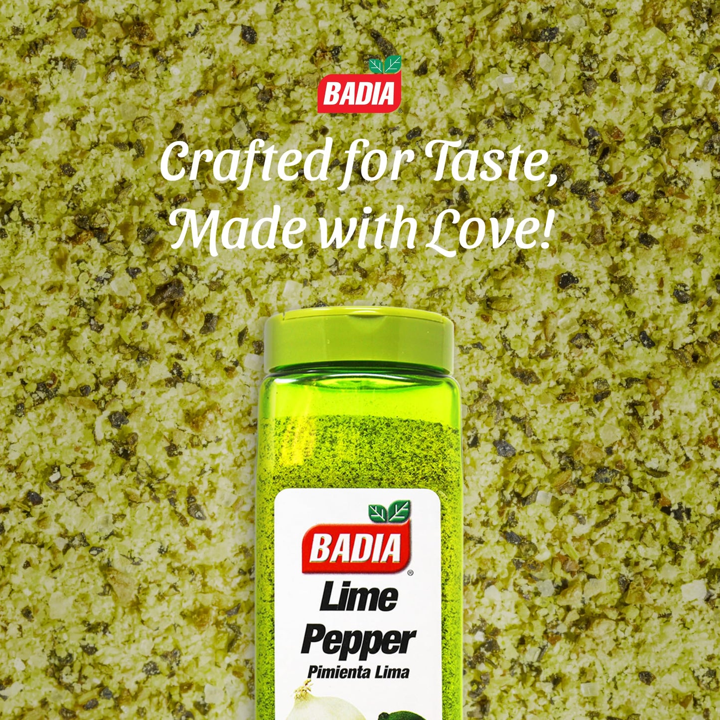 Badia Lime Pepper Seasoning, 24 oz - Pepper, Garlic & Onion, Zesty Citrus Blend for Chicken, Seafood & Vegetables