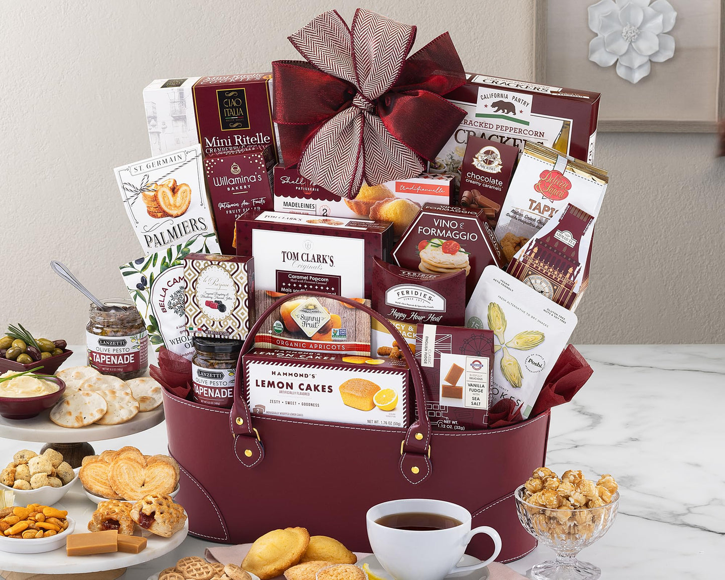 Wine Country Gift Baskets Premier Gift Basket Collection Gift Basket for Women, Men, Families, Chocolate, Savory Snacks, great gift for Spring