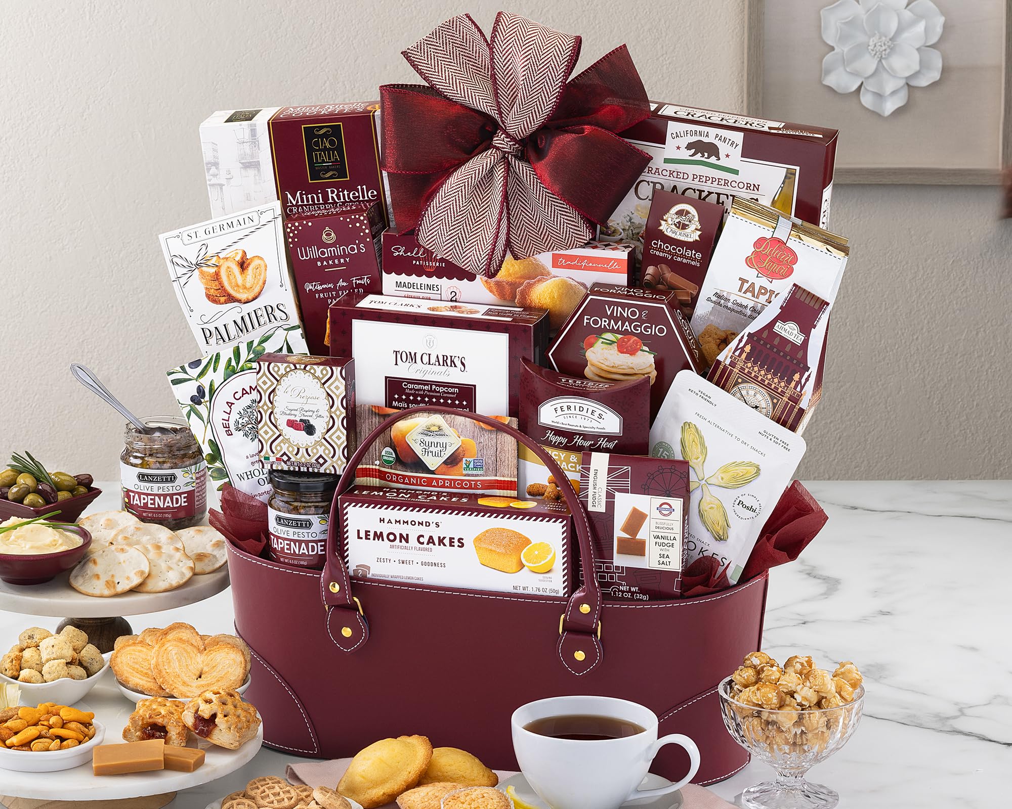 Wine Country Gift Baskets Premier Gift Basket Collection Gift Basket for Women, Men, Families, Chocolate, Savory Snacks, great gift for Spring