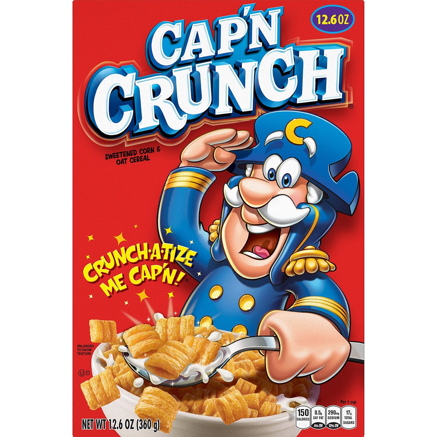 Quaker Cap'n Crunch Sweetened Corn & Oat Cereal, 12.6 Oz