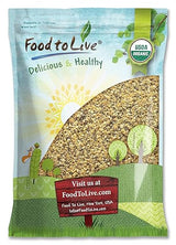 Food to Live Organic FiberFull Flax, Hemp and Chia Seeds Blend, 10 Pounds with Cold-Milled Flax, Non-GMO, Bulk. Rich in Omega 3 and Fiber. Perfect